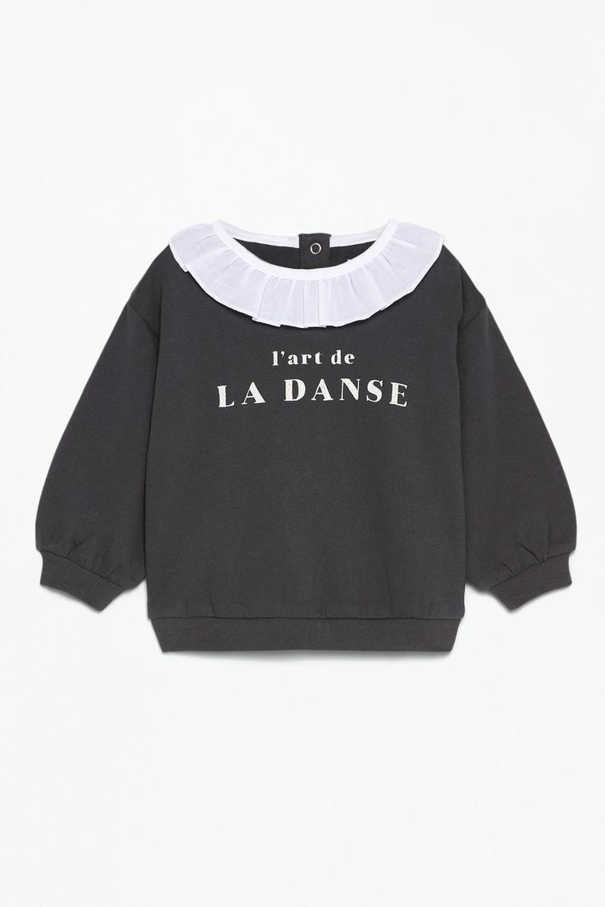 Ensemble tenue Lefties Sweat molletonné gratté ourlet en popeline et leggings côtelés 6-9 mois 74cm