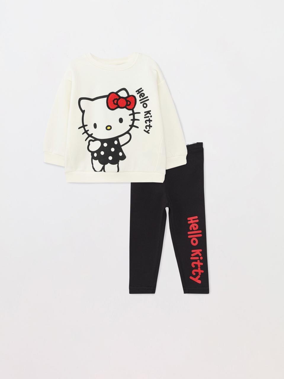 Ensemble tenue Lefties Hello Kitty Sanrio Sweat en molleton gratté et legging 6-9 mois