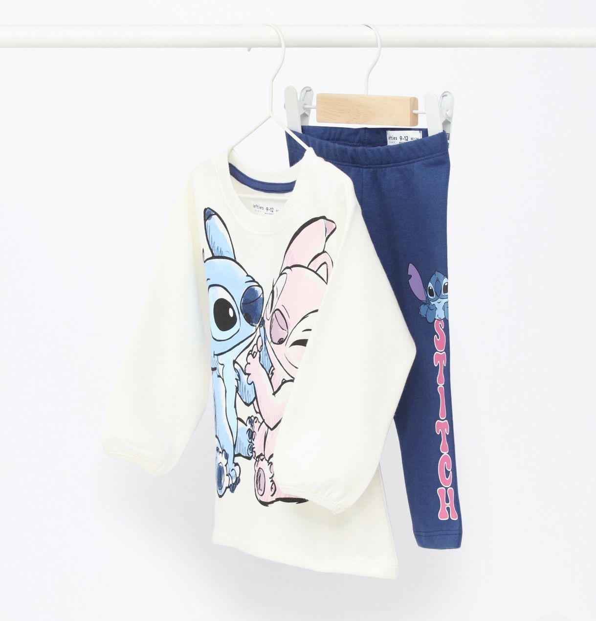 ENSEMBLE Lefties DE FELPA LILO & STITCH DISNEY 6-9 mois