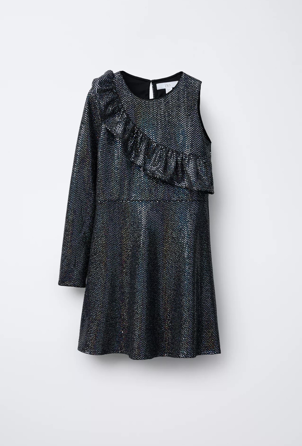 Robe ZARA brillante à volants 11-12 ans 148cm