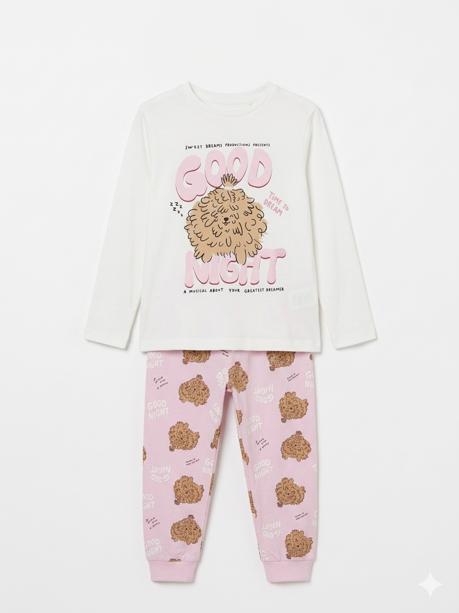 Pyjama Lefties coton good night 5-6 ans 118cm