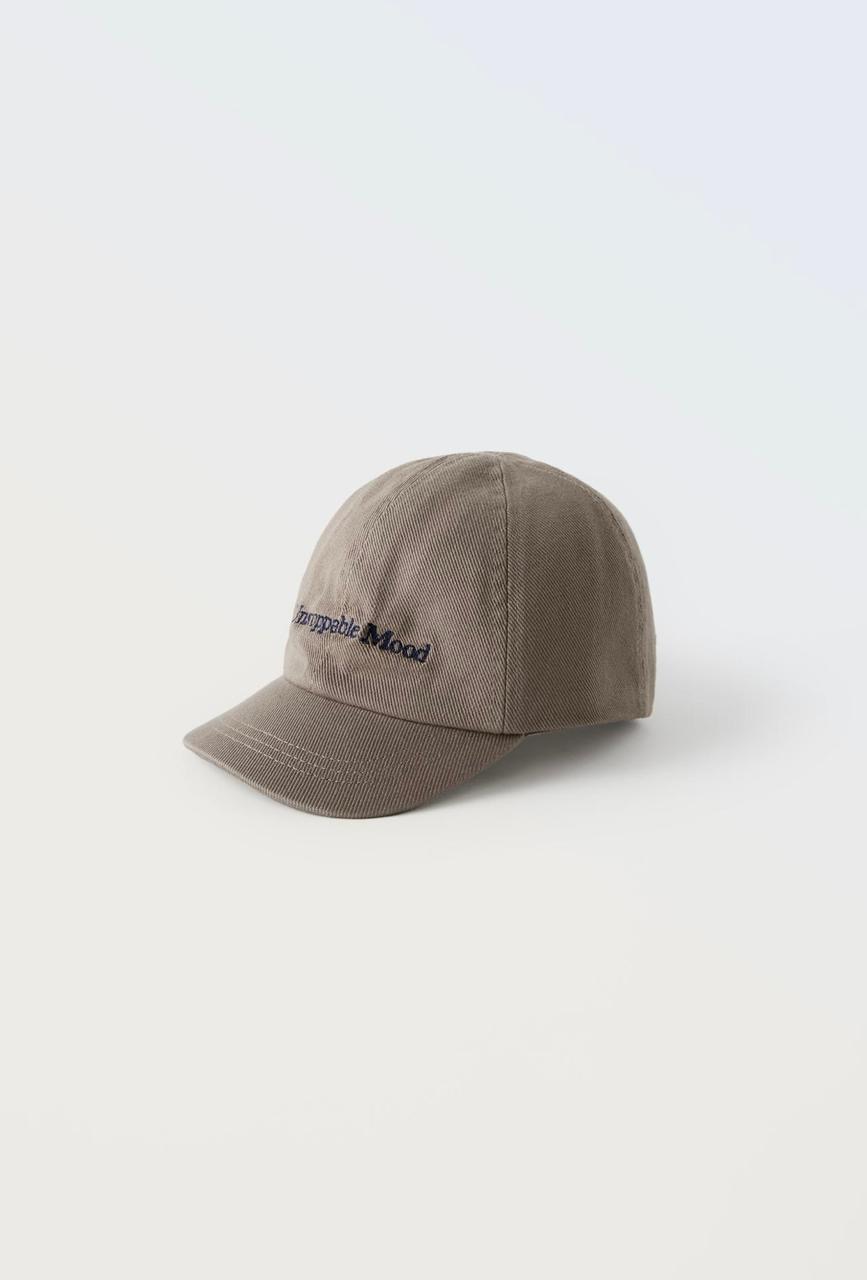 Chapeau casquette ZARA en Serge brodée 3-6 ans 52cm