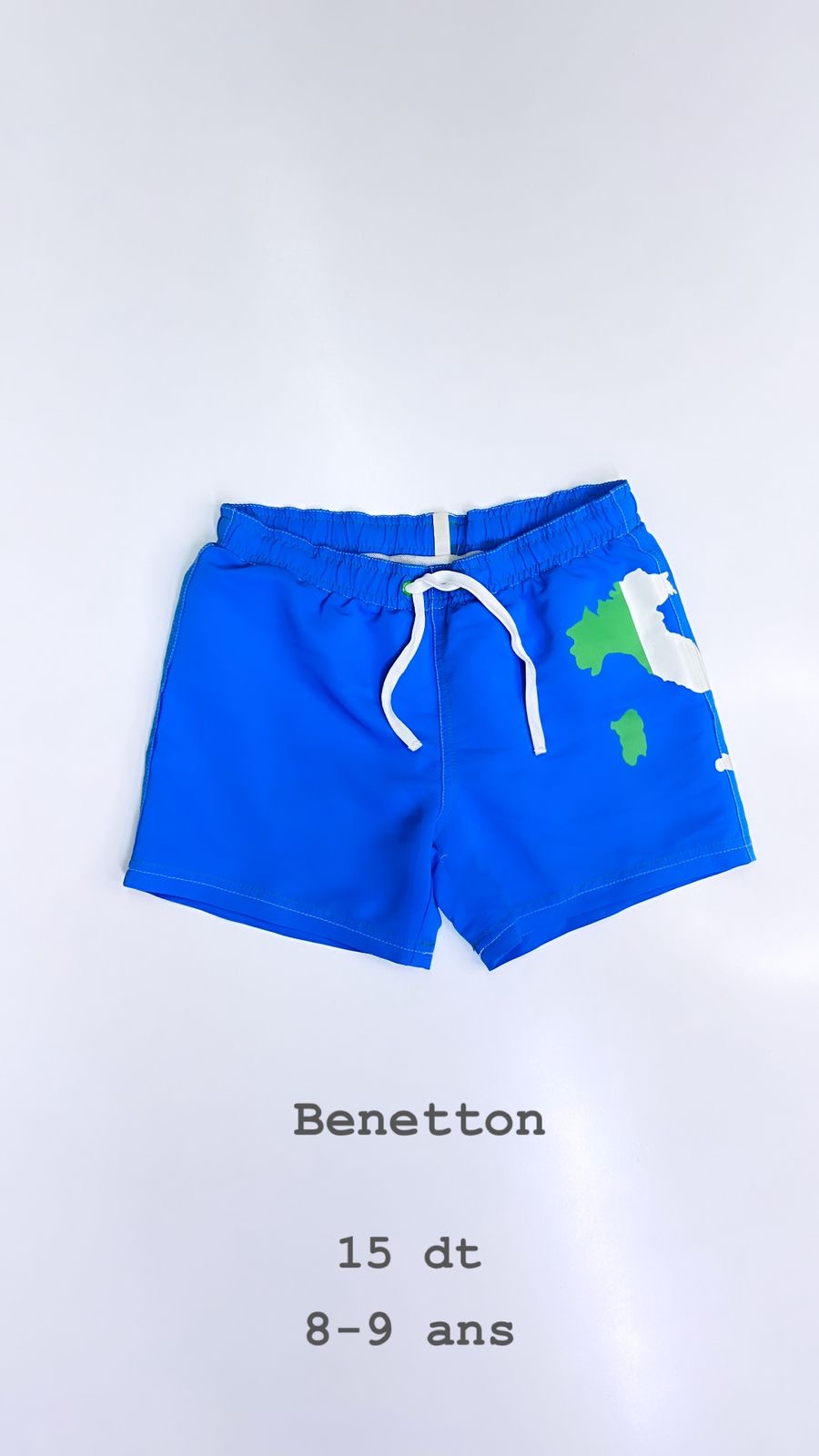 Maillot de bain short Benetton 8-9 ans Ref88