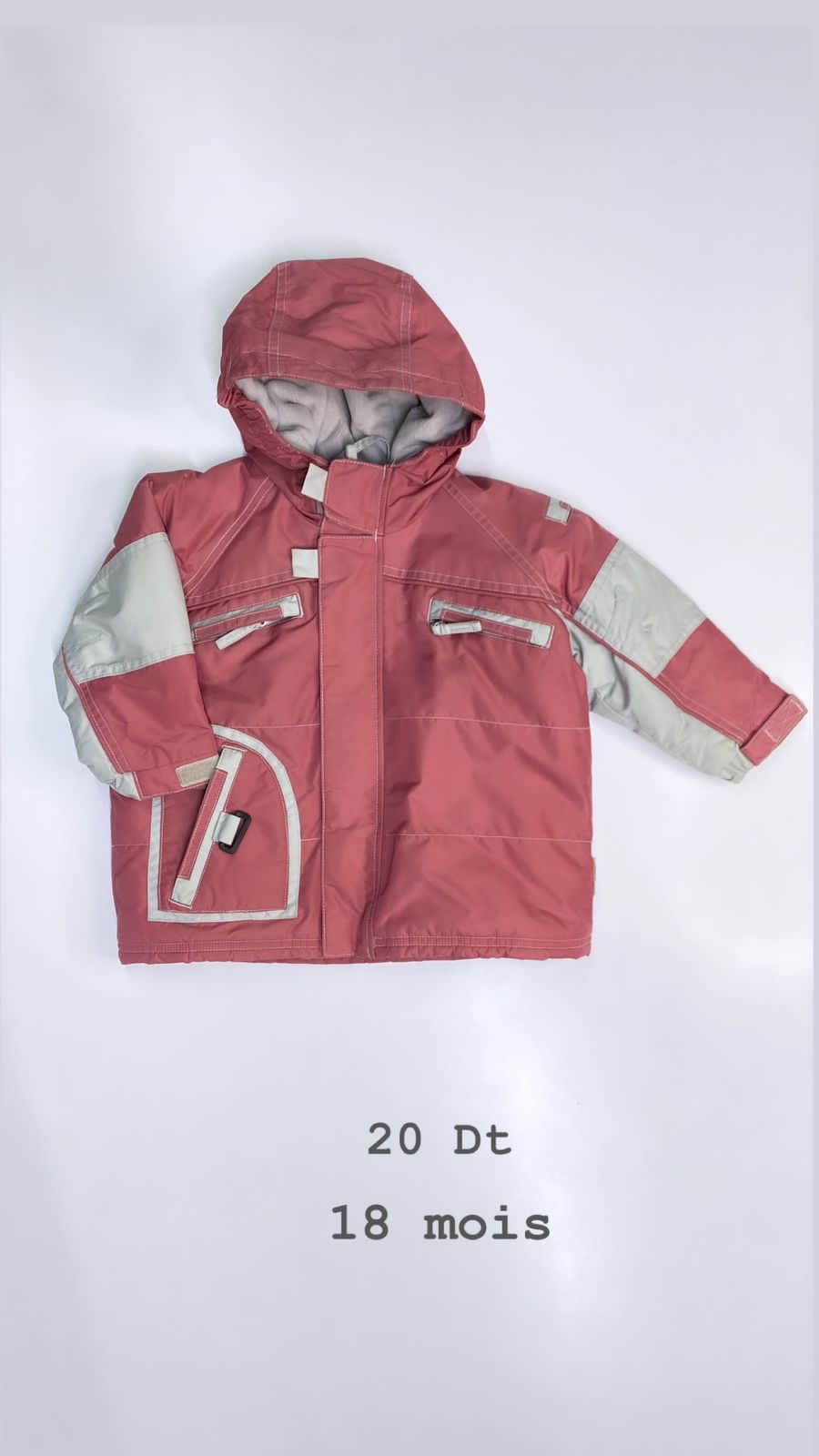 Manteau à capuche 18 mois ref60
