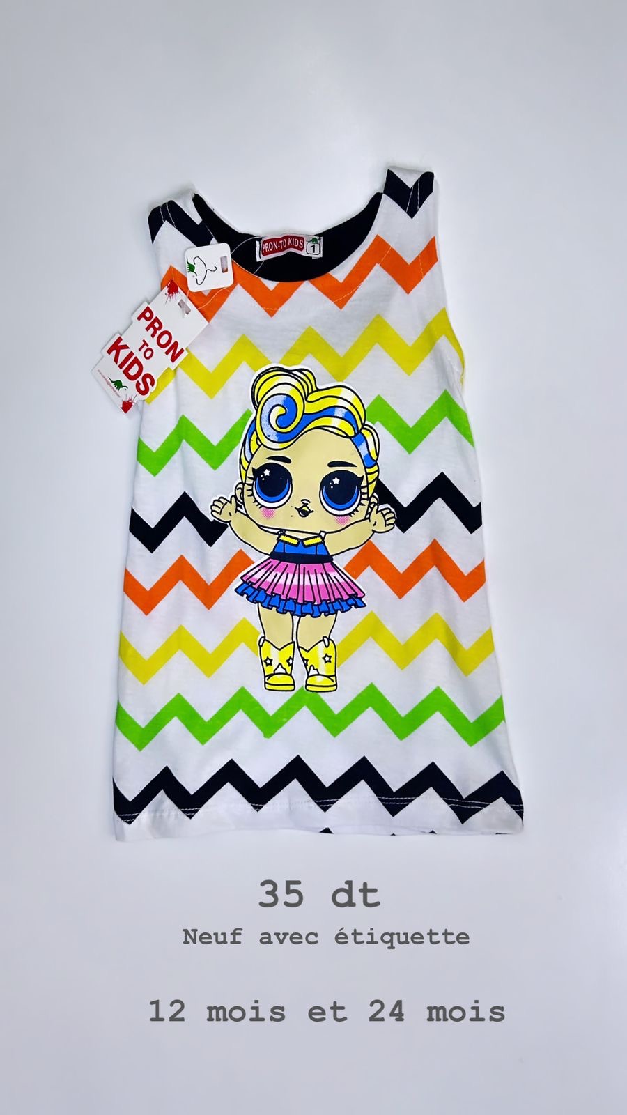 Robe poupée lol 12 mois