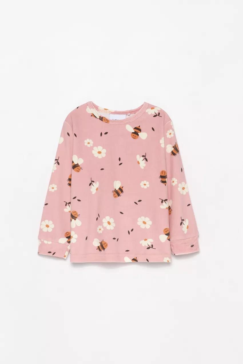 Pyjama lefties Abeille en velours 3-4 ans
