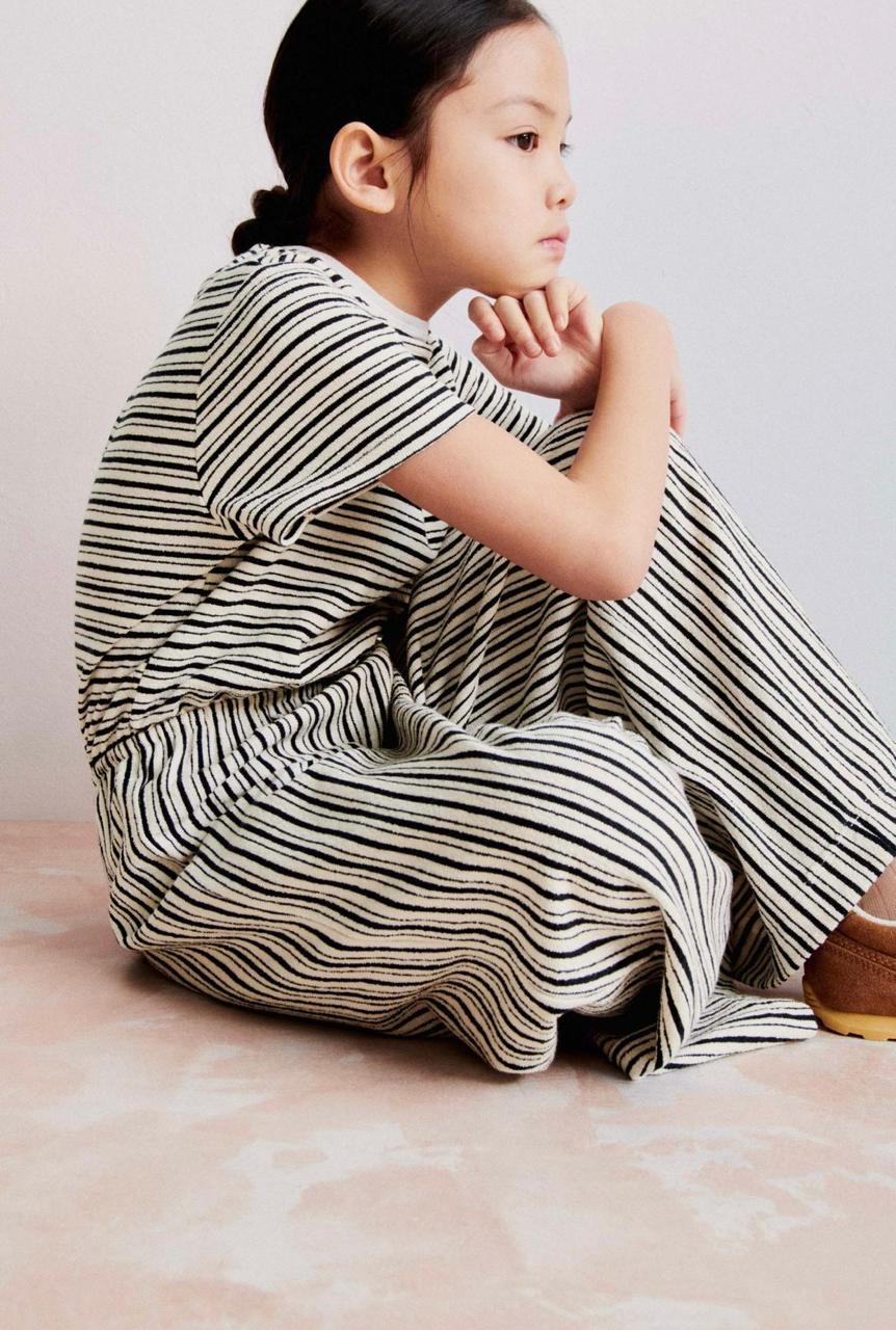 Combinaison ZARA longues à rayures en tissu rustique 8 ans 128cm