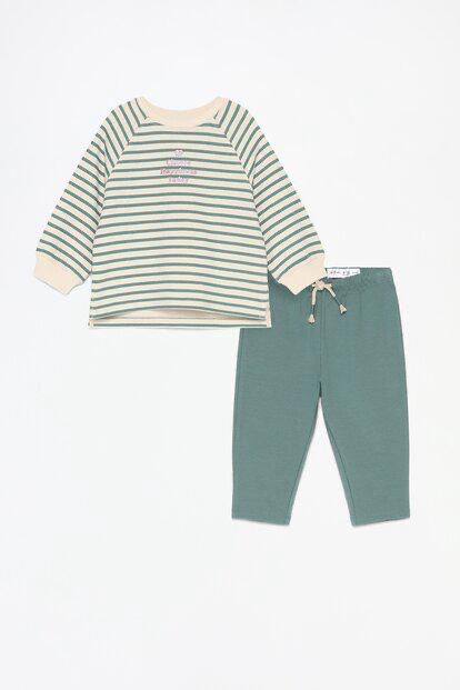 Ensemble tenue Lefties happiness Sweat et pantalon en molletonné gratté 9-12 mois 80cm