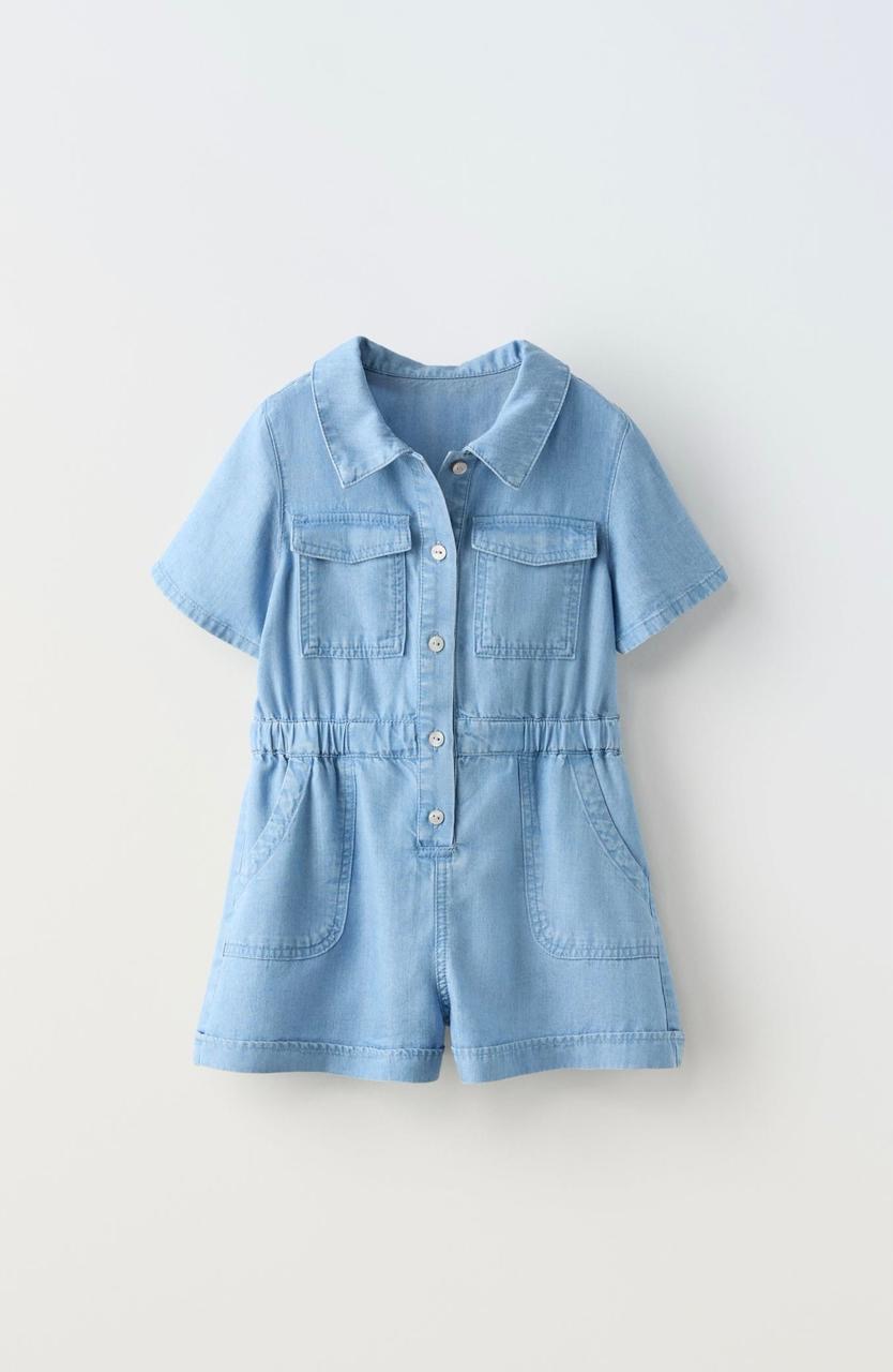Combishort ZARA en jean 6 ans 116cm