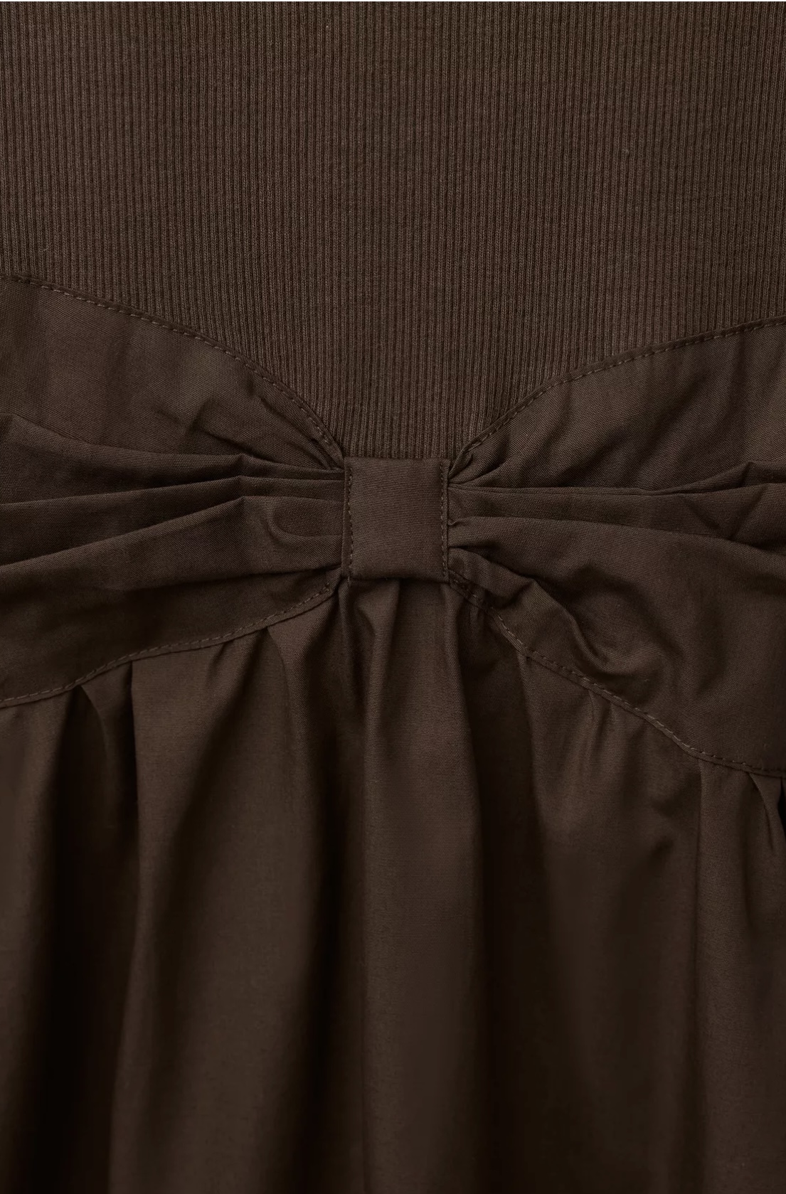 Robe ZARA côtelée bimatière avec noeud 18 mois 86cm