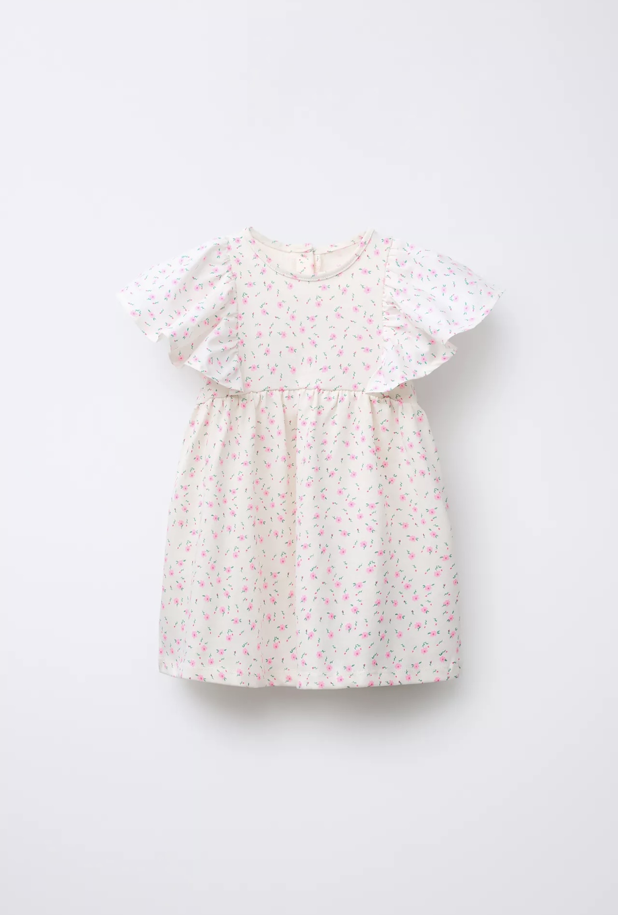 Robe ZARA en matières variées à volant 2 ans 92cm