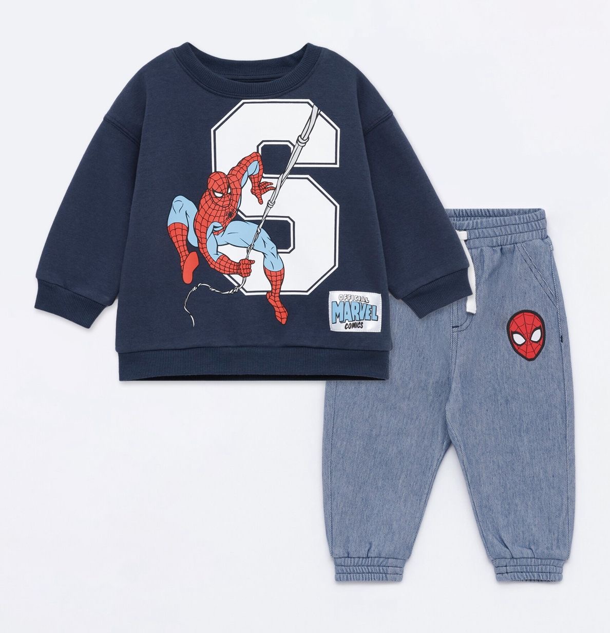 ENSEMBLE 3-6 mois LEFTIES SWEAT ET PANTALON SPIDERMAN MARVEL