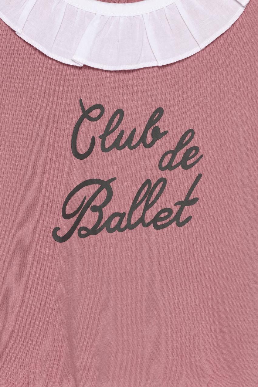 Ensemble tenue Lefties Sweat molletonné gratté col en popeline et leggings côtelés 6-9 mois 74cm