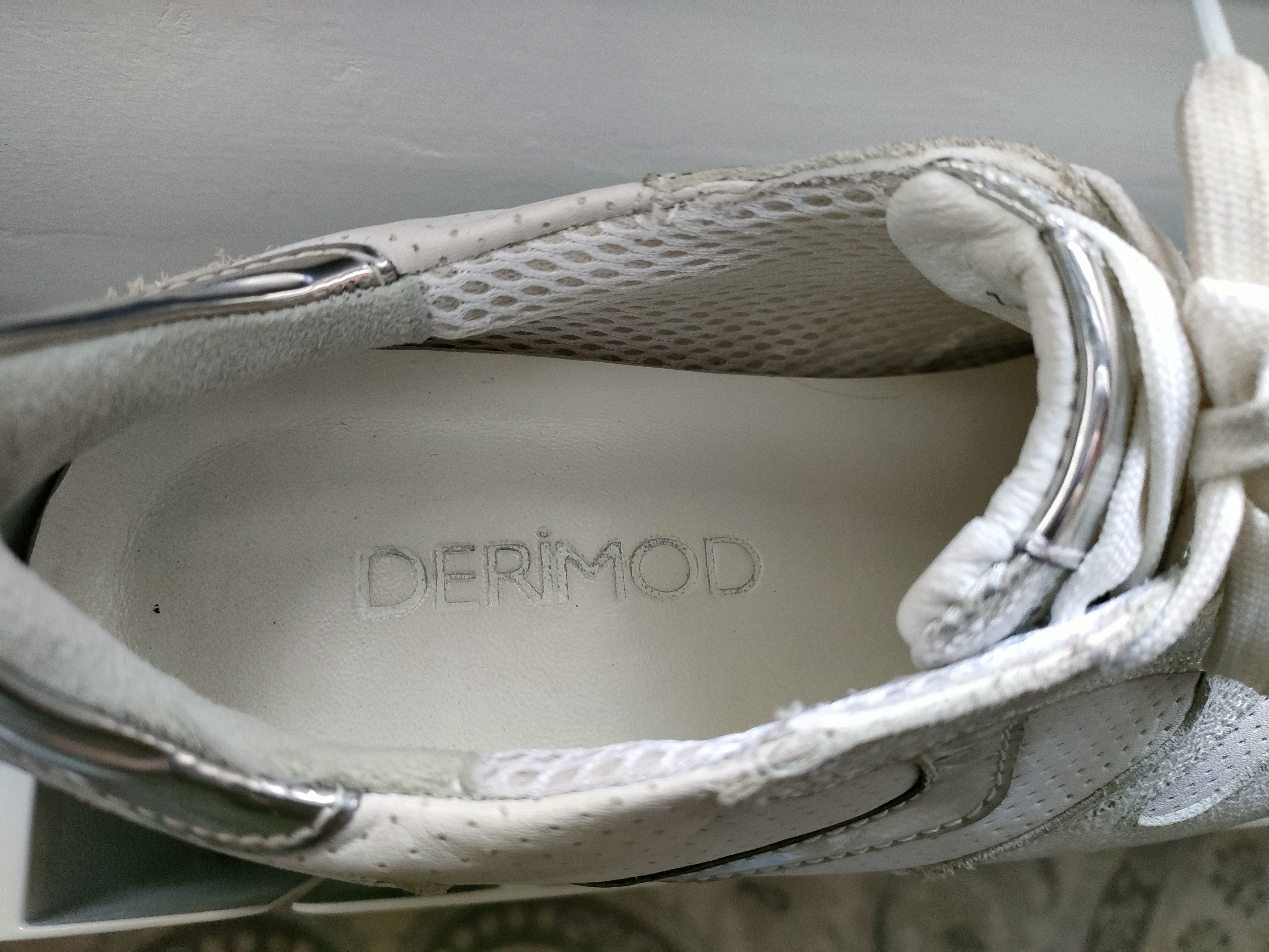 Espadrilles blanches silver en excellent état