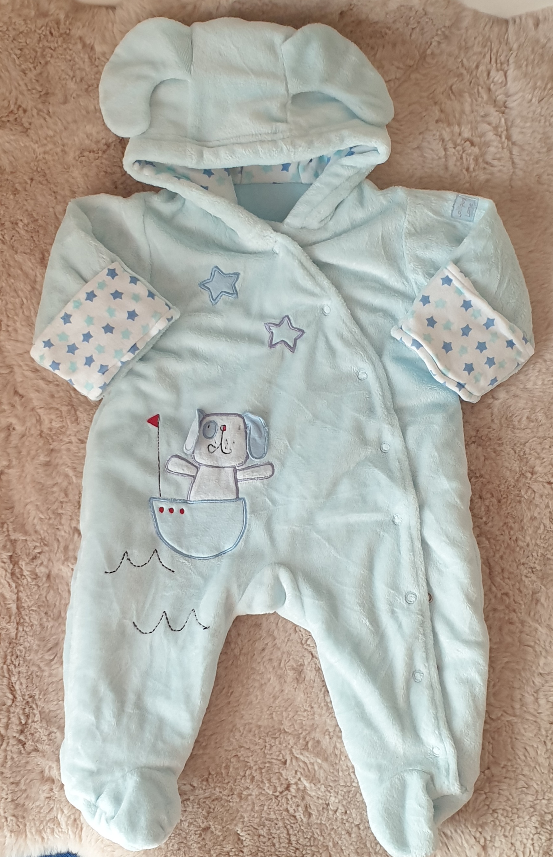 grenouillère bleu
