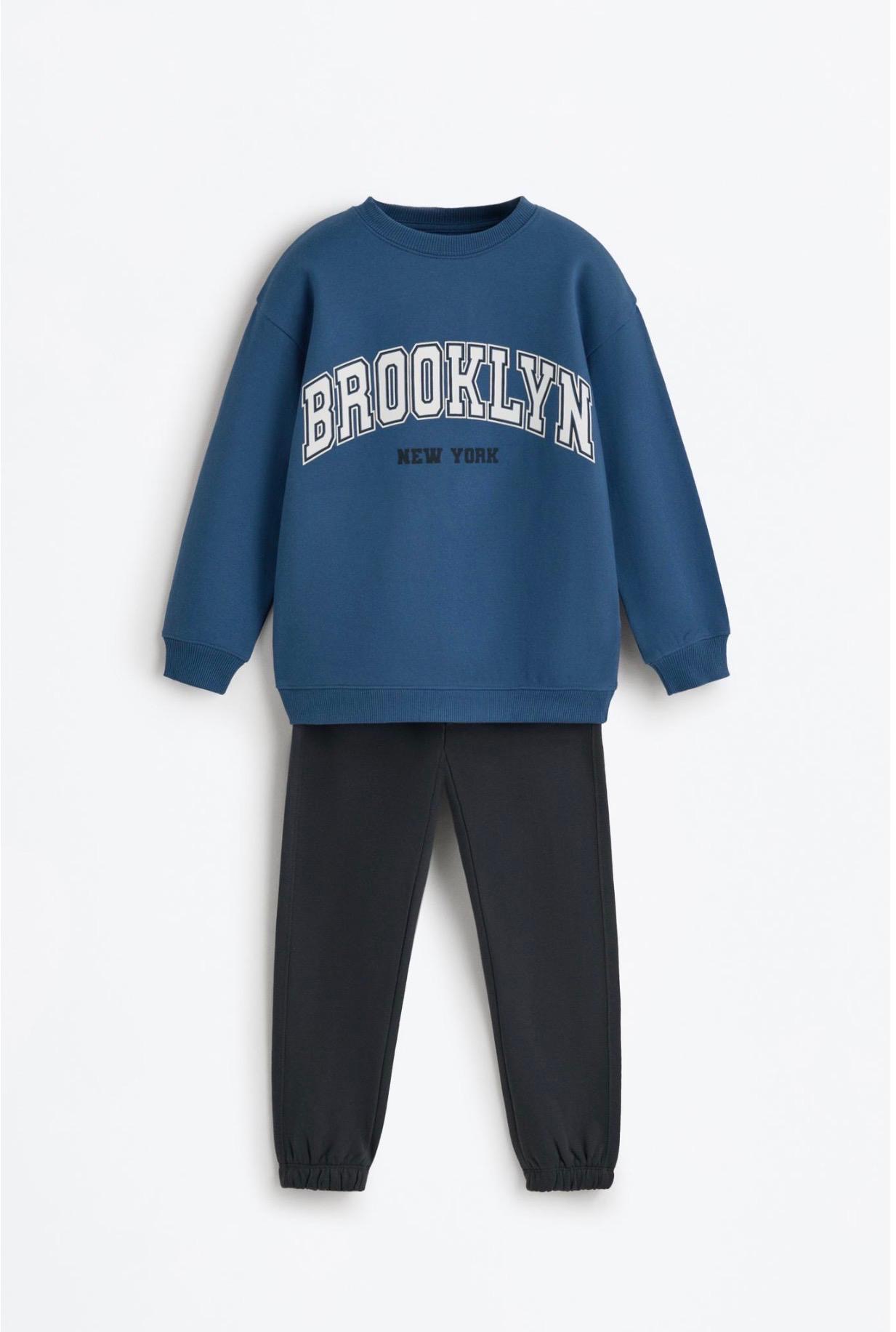 Ensemble 2 Pièces Sweat En Molleton Gratté Brooklyn Et Pantalon Jogging Lefties