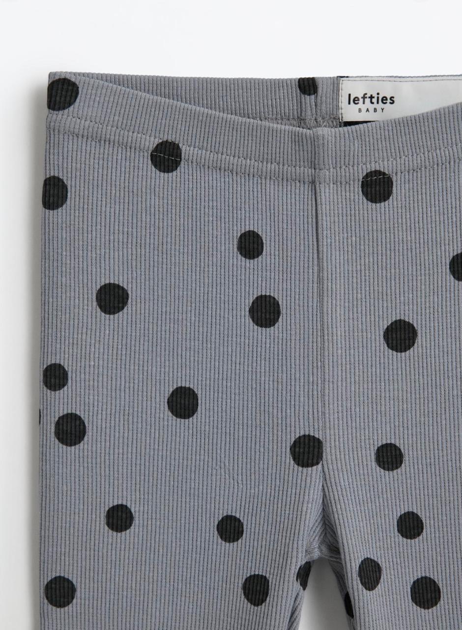 Ensemble 2 Pièces Sweat En Molleton Gratté à Pois Et Legging En Coton Côtelé Lefties