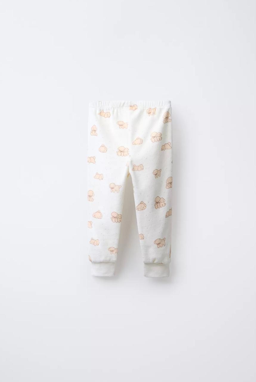 Pyjama Deux Pièces En Velours Imprimé Chiots Zara 3 ans 98cm