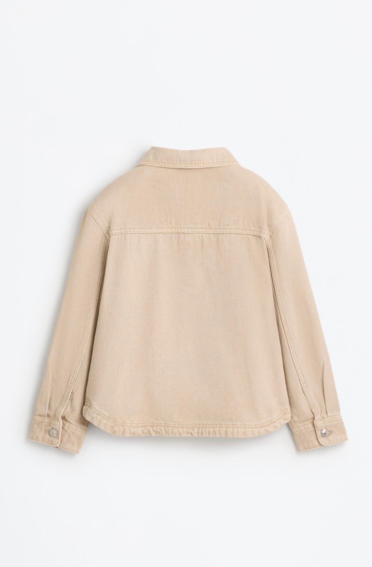 Veste En Denim À Détails Cœurs Métalliques Beige Lefties