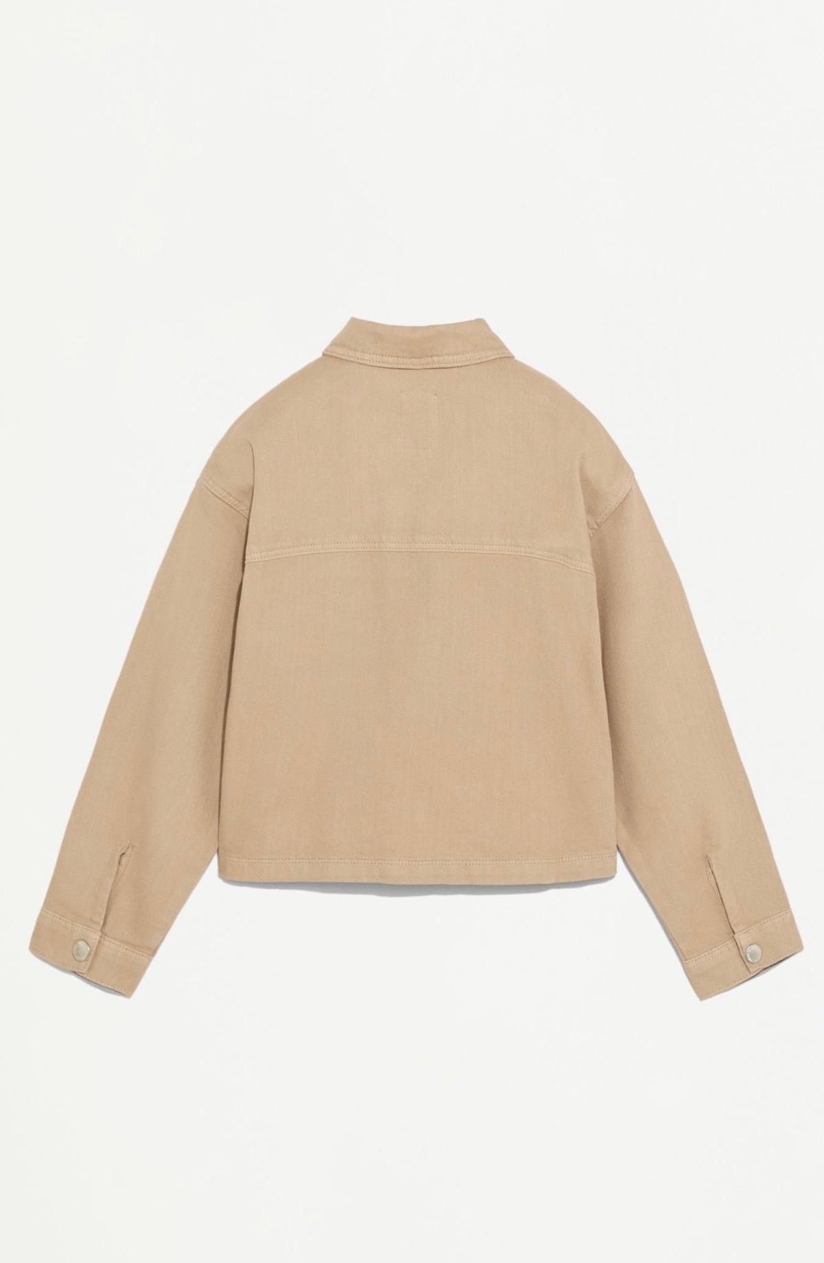 Veste En Sergé De Coton Beige À Boutons Métalliques Lefties 9-10 ans 140cm