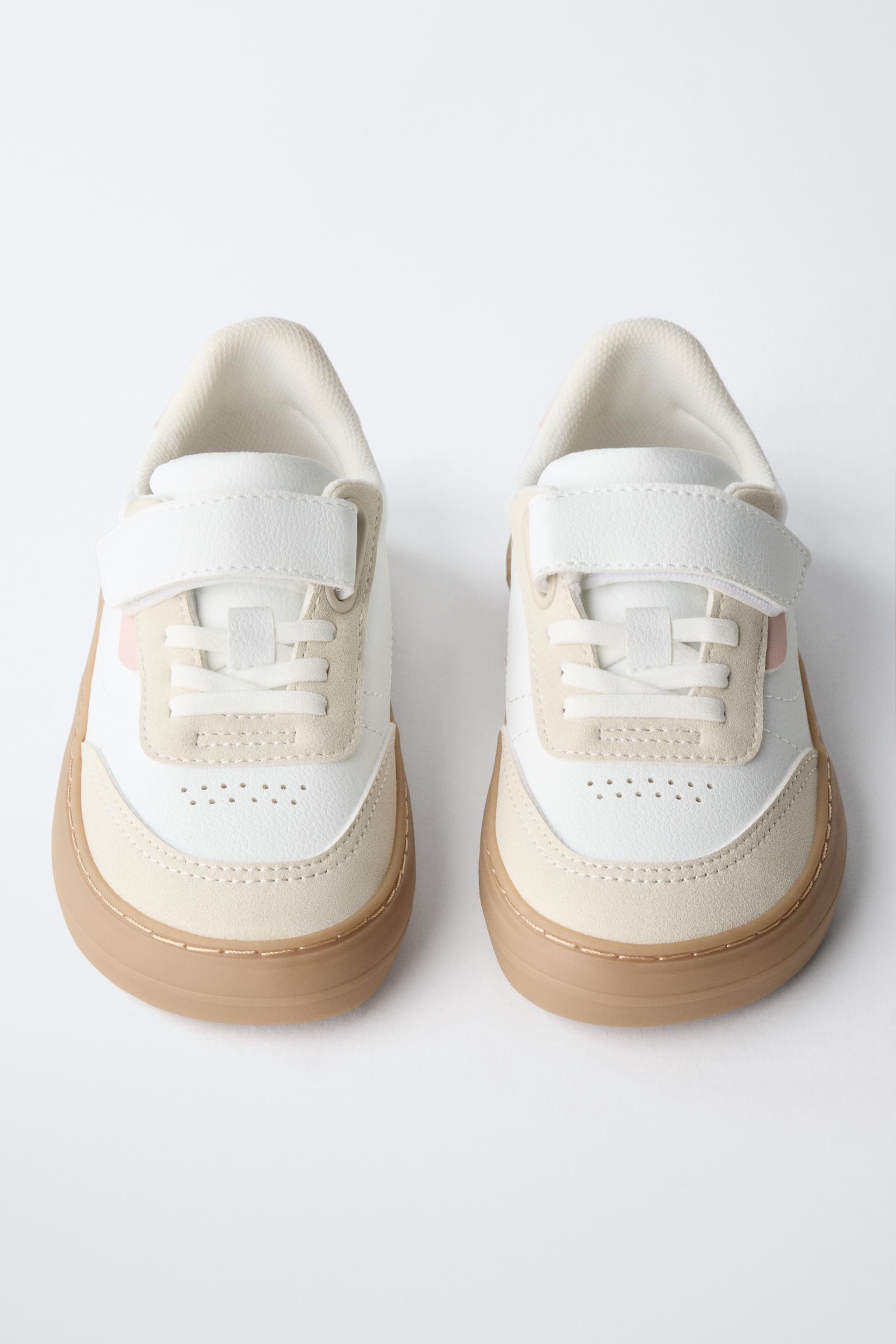 Baskets Barefoot Souples À Scratch Et Lacets Élastiques Zara
