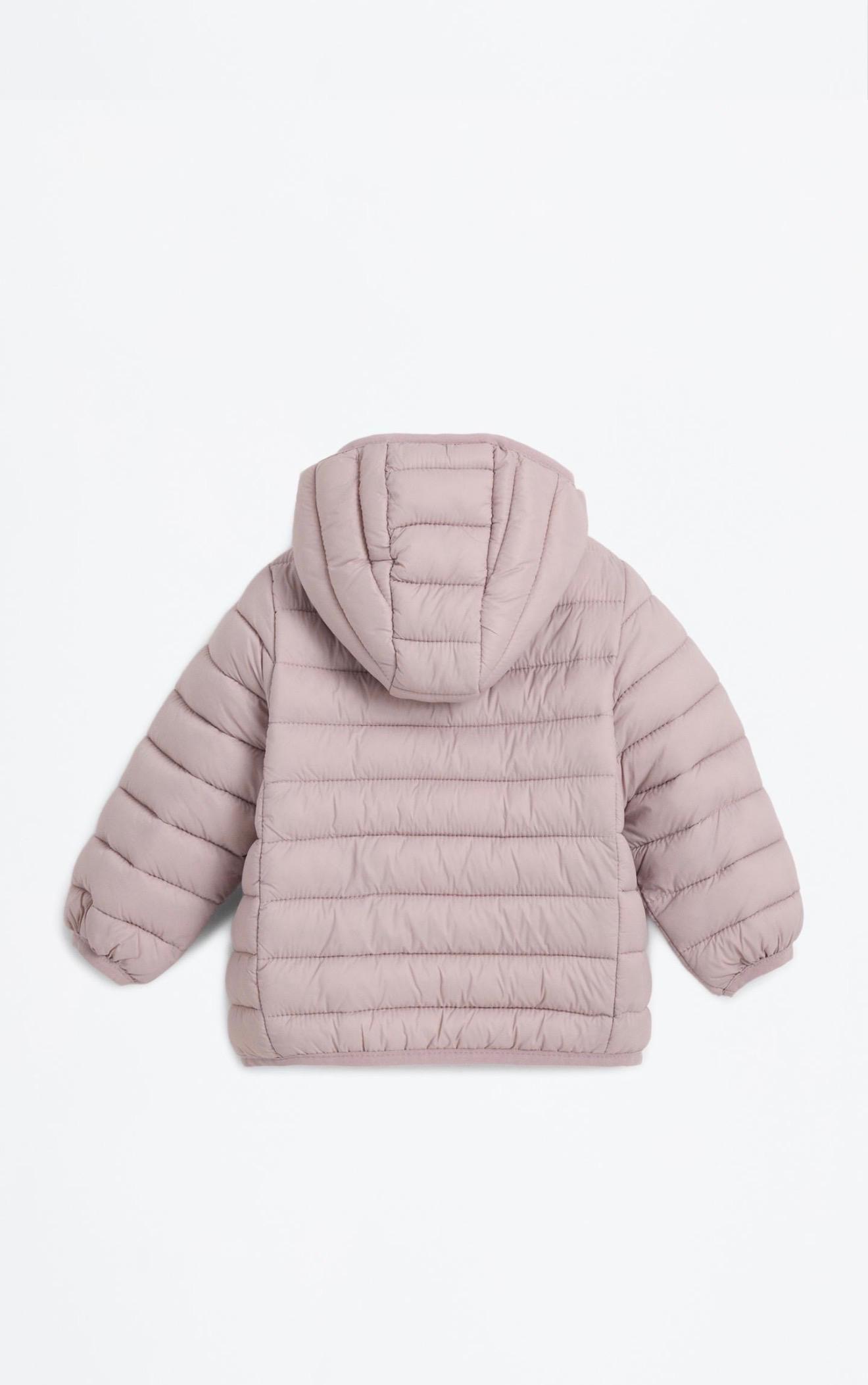 Doudoune Matelassée À Capuche Rose Poudré Lefties