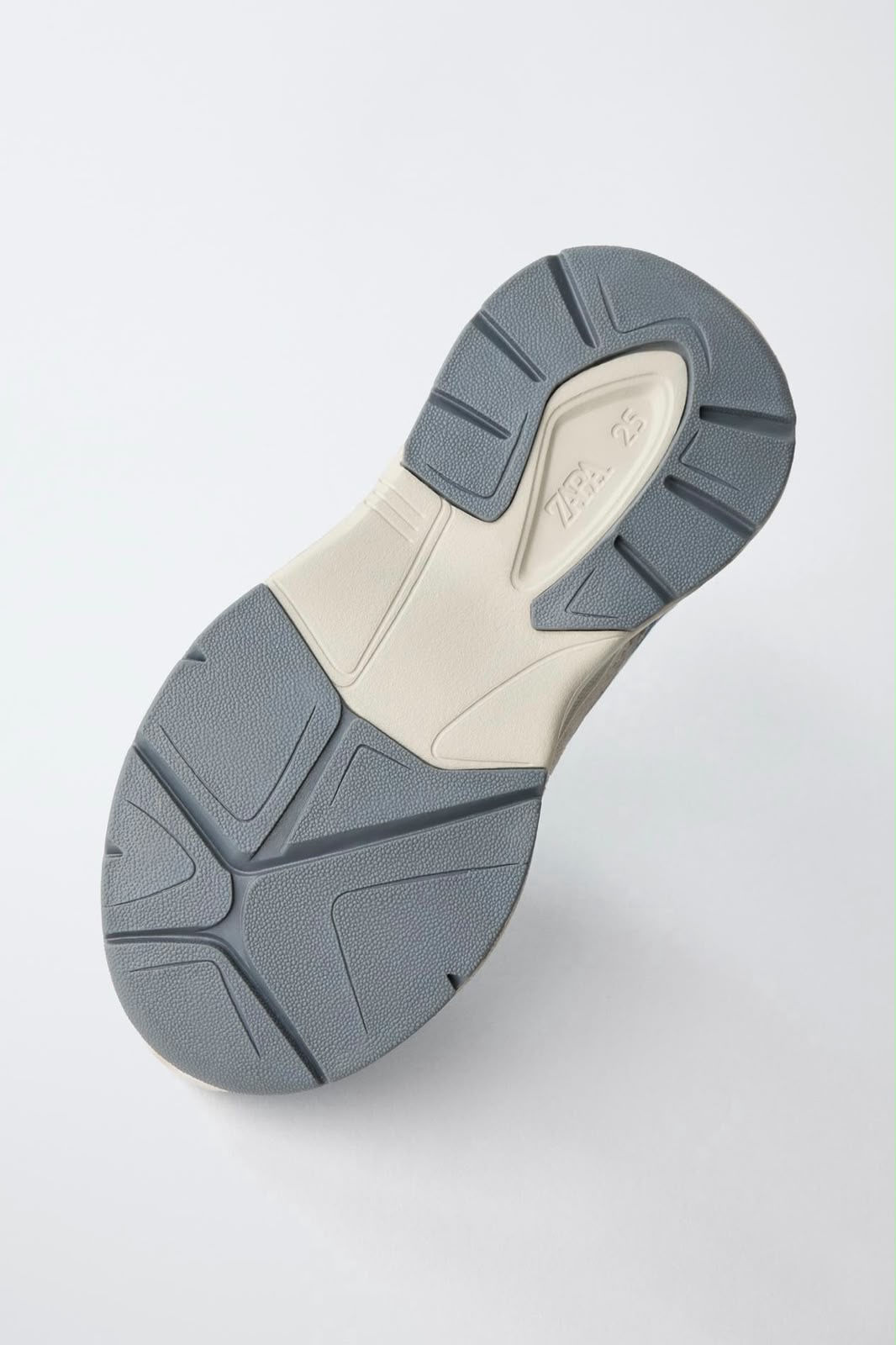 Baskets Bimatière En Cuir Bleu Avec Semelle Confort Zara