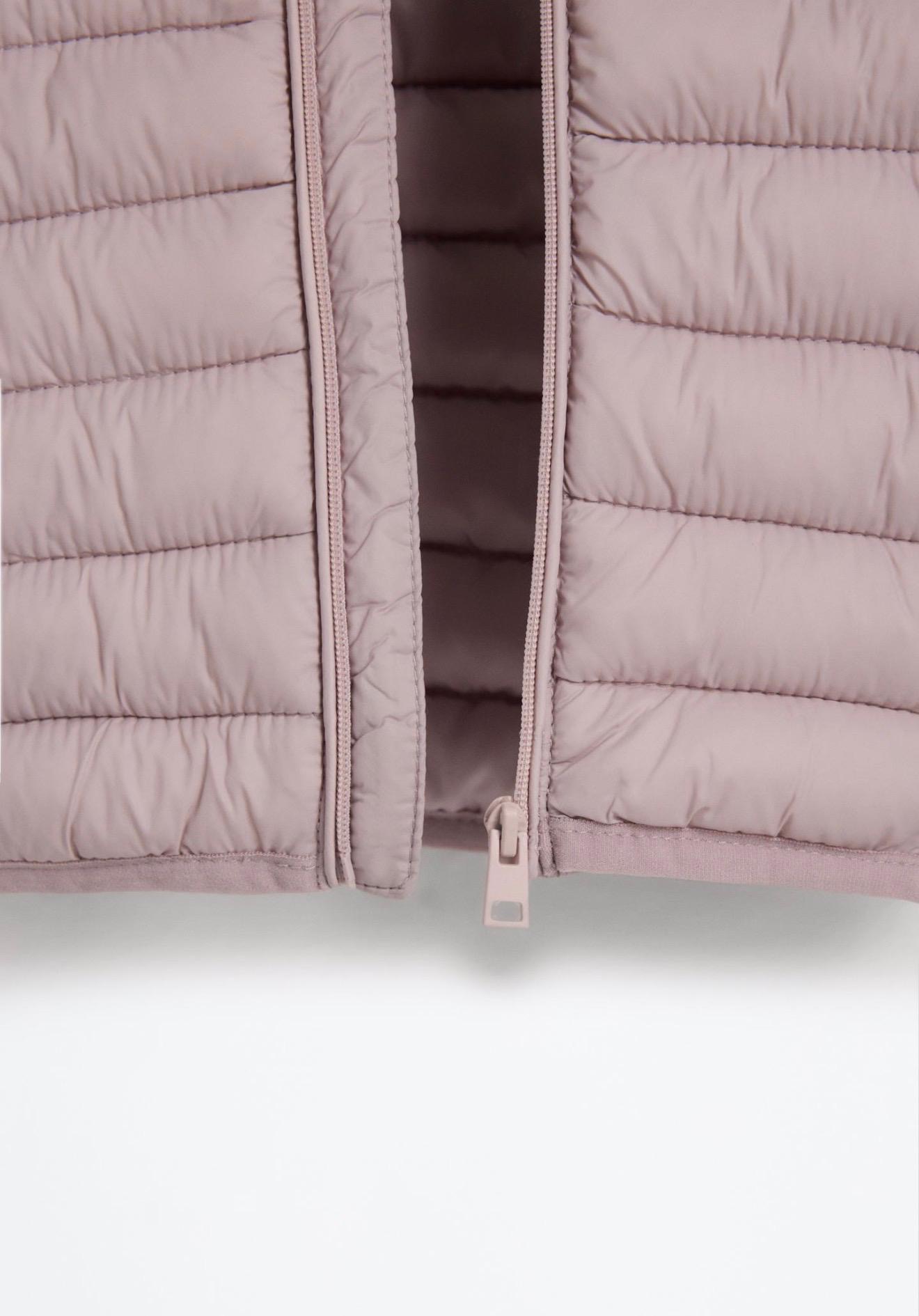 Doudoune Matelassée À Capuche Rose Poudré Lefties
