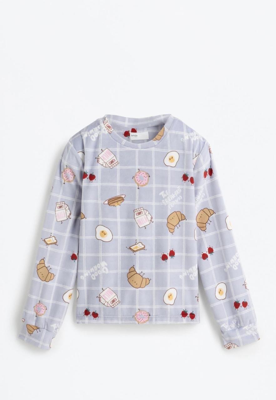 Pyjama Deux Pièces Velours à motifs Petit-Déjeuner Lefties 4-5 ans 110cm