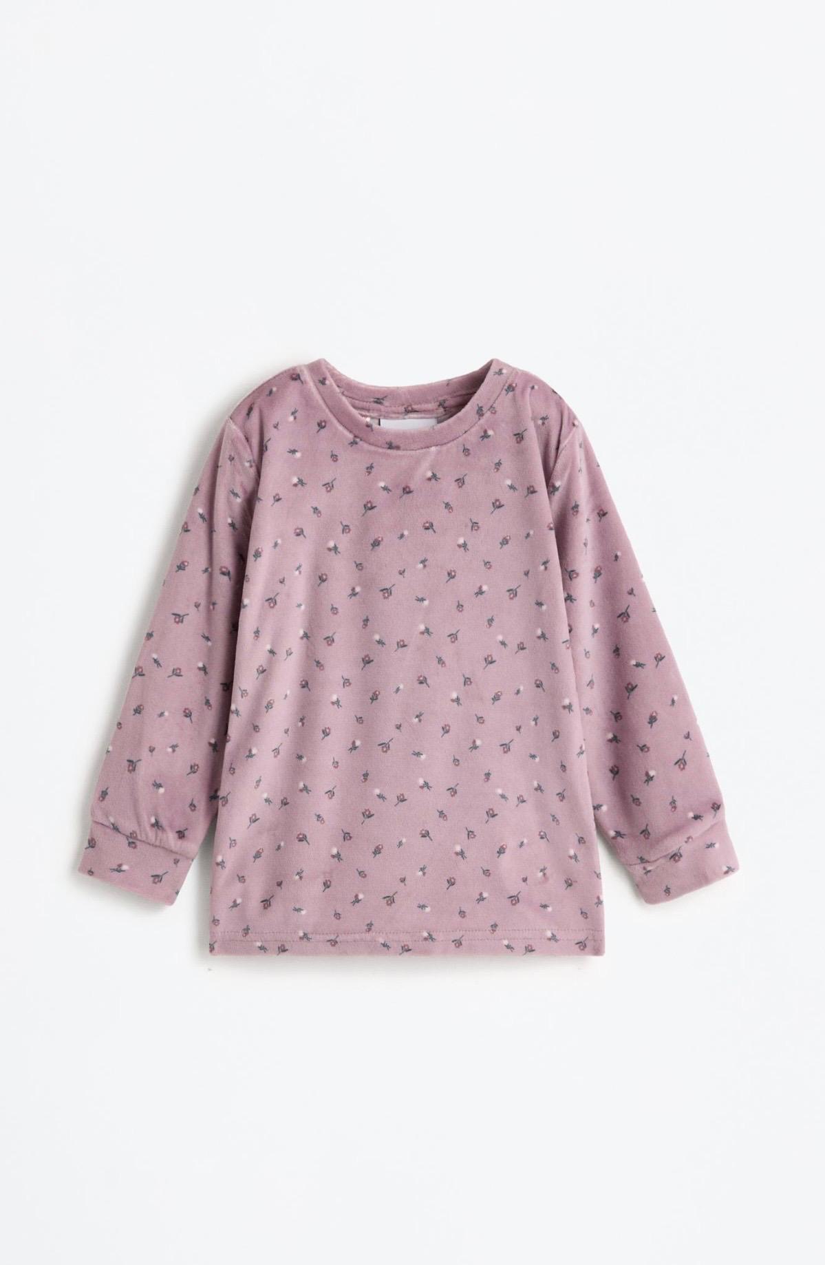 Pyjama Deux Pièces Velours Imprimé Fleuri Lefties