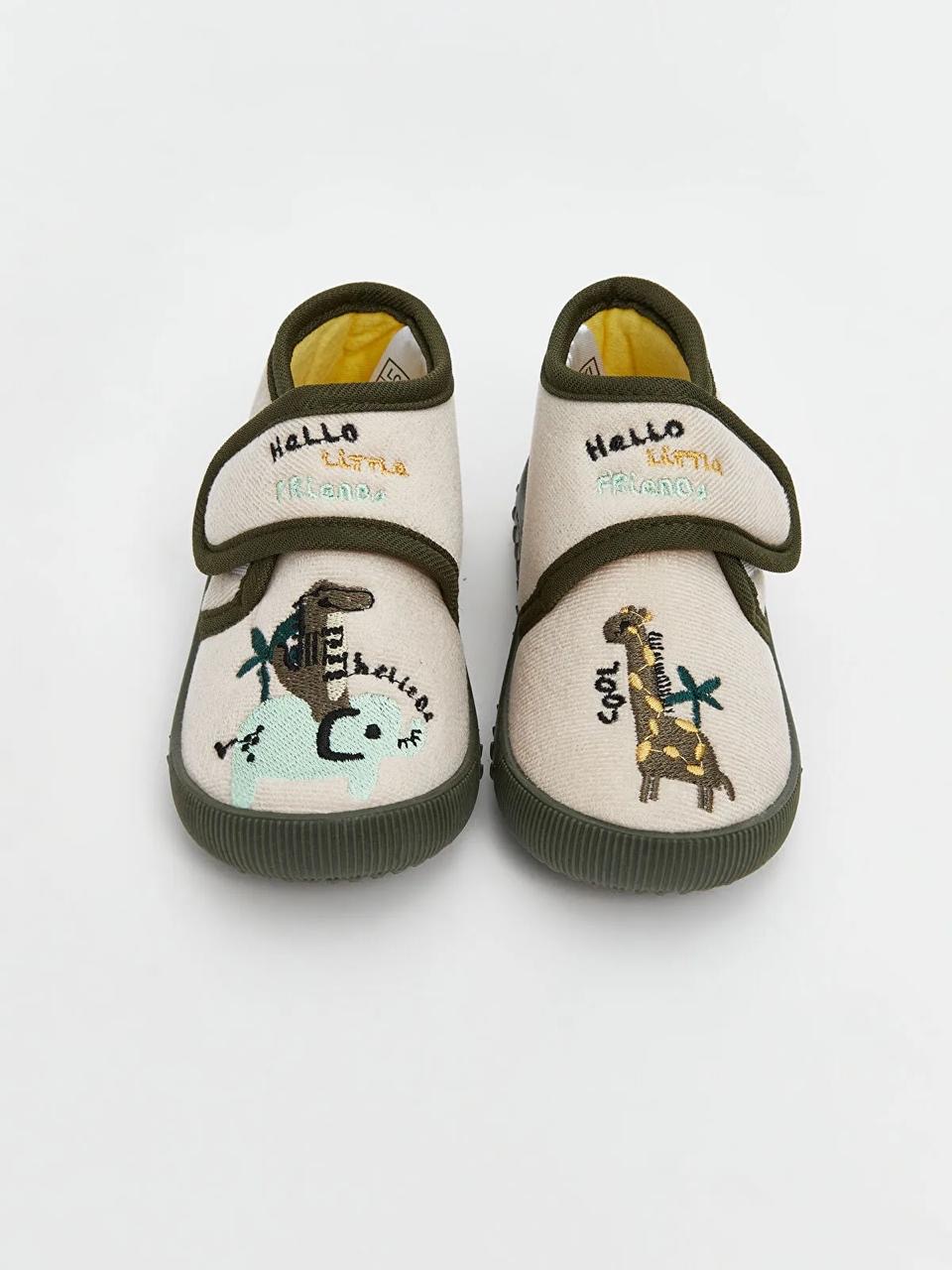 Pantoufles Chaussons Souples À Broderies Animaux Et Scratch LC Waikiki
