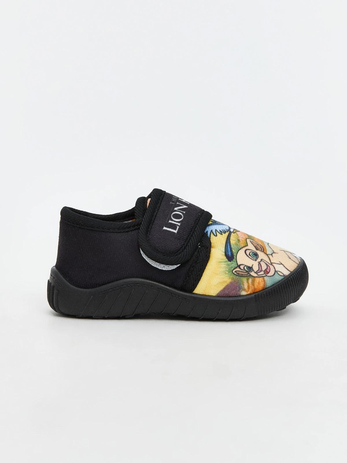 Pantoufles Chaussons Souples À Scratch Noir Et Jaune LC Waikiki