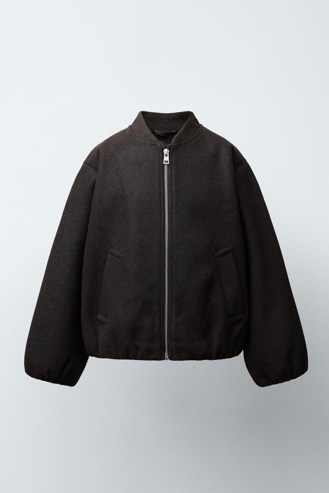 Blouson Bomber En Matière Douce Zara 8-9 ans 131cm