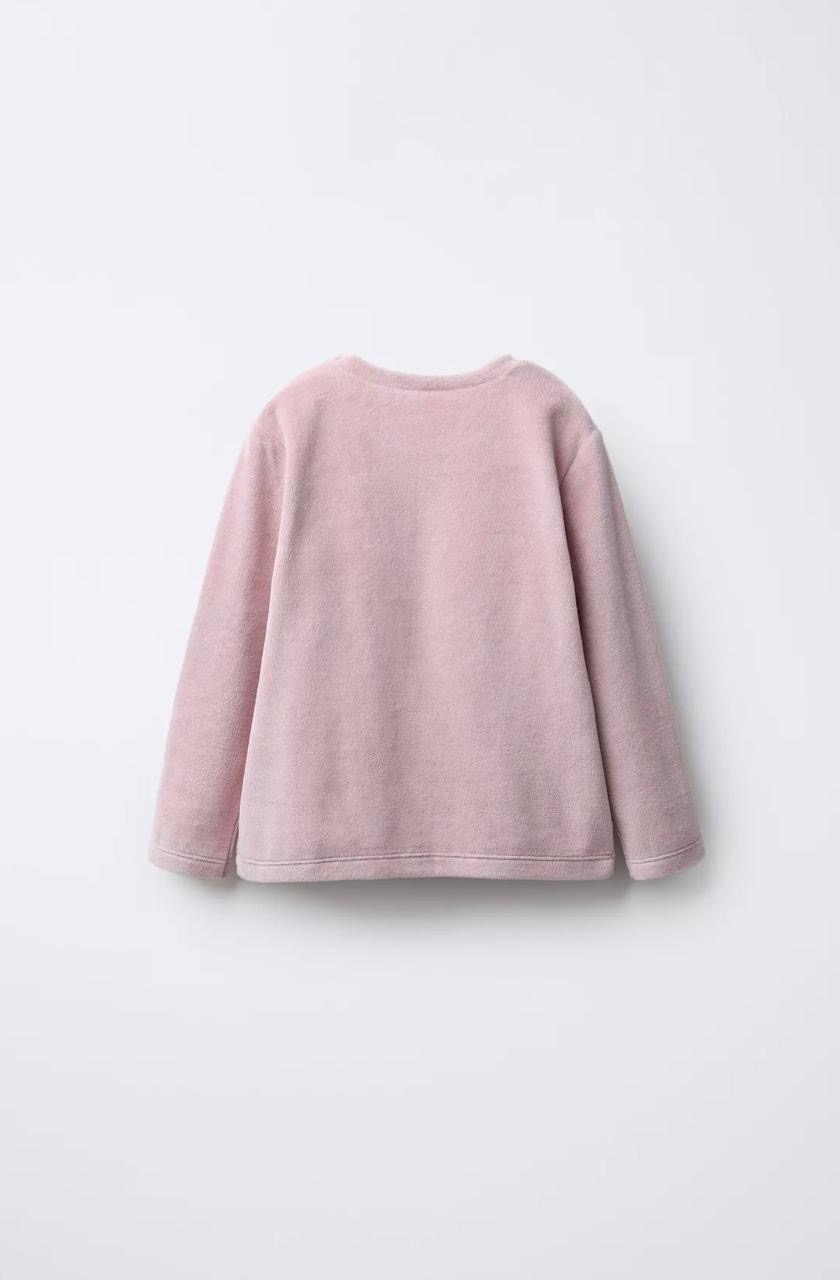 Pyjama Deux Pièces En Velours Poche Cœur Et Imprimé Fleuri Zara