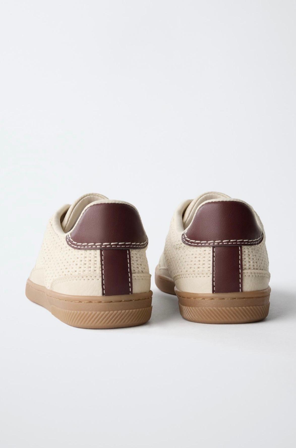 Baskets Style Tennis En Matières Variées Zara pointure 33