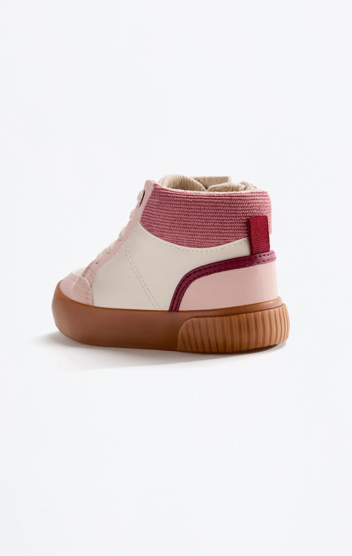 Baskets Montantes À Zip Latéral Et Détail Côtelé Lefties pointure 27