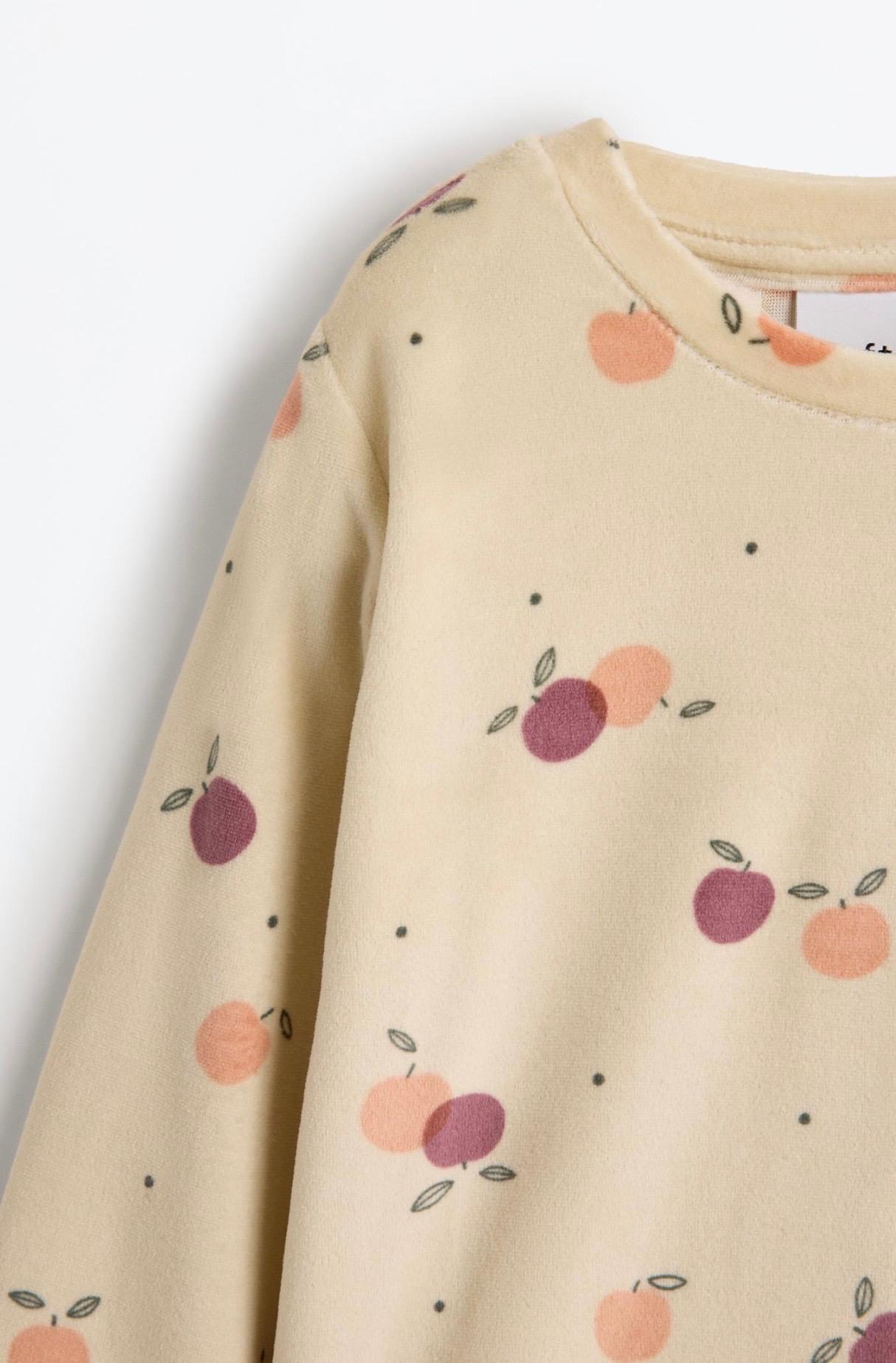 Pyjama Deux Pièces Velours Imprimé Fruits Lefties 2-3 ans 98cm