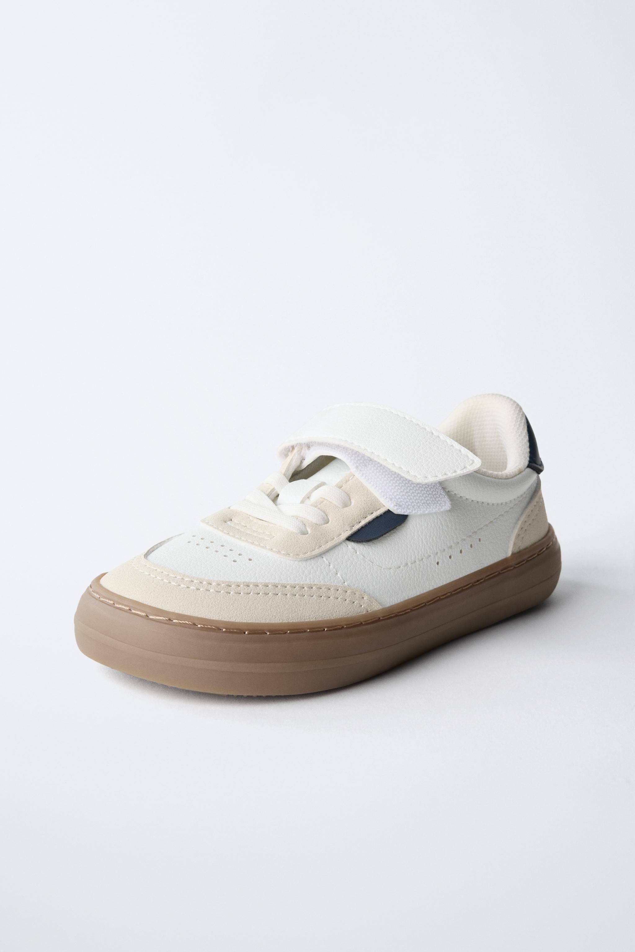 Baskets Barefoot Souples À Scratch Et Lacets Élastiques Zara pointure 28