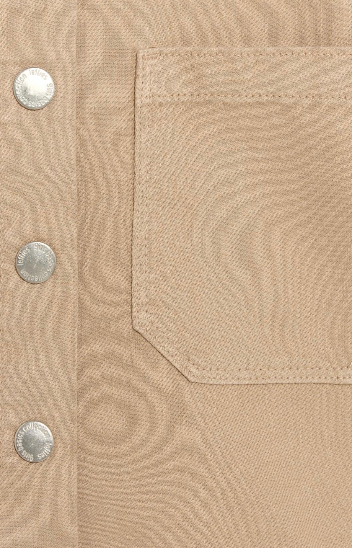 Veste En Sergé De Coton Beige À Boutons Métalliques Lefties 9-10 ans 140cm