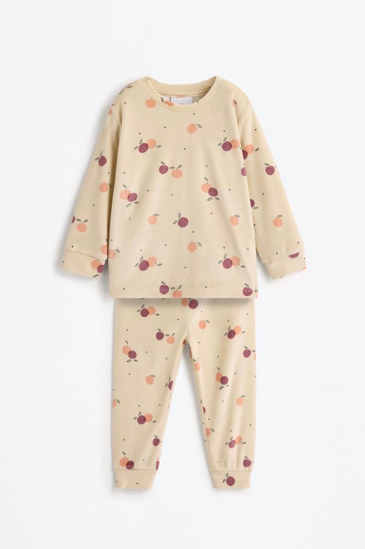 Pyjama Deux Pièces Velours Imprimé Fruits Lefties 2-3 ans 98cm