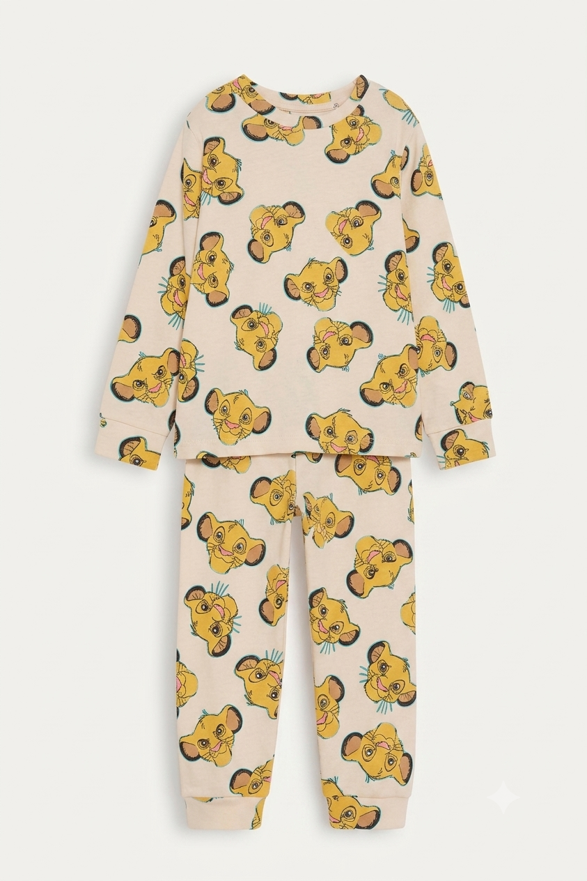 Pyjama 2 Pièces Coton Disney Le Roi Lion Simba
