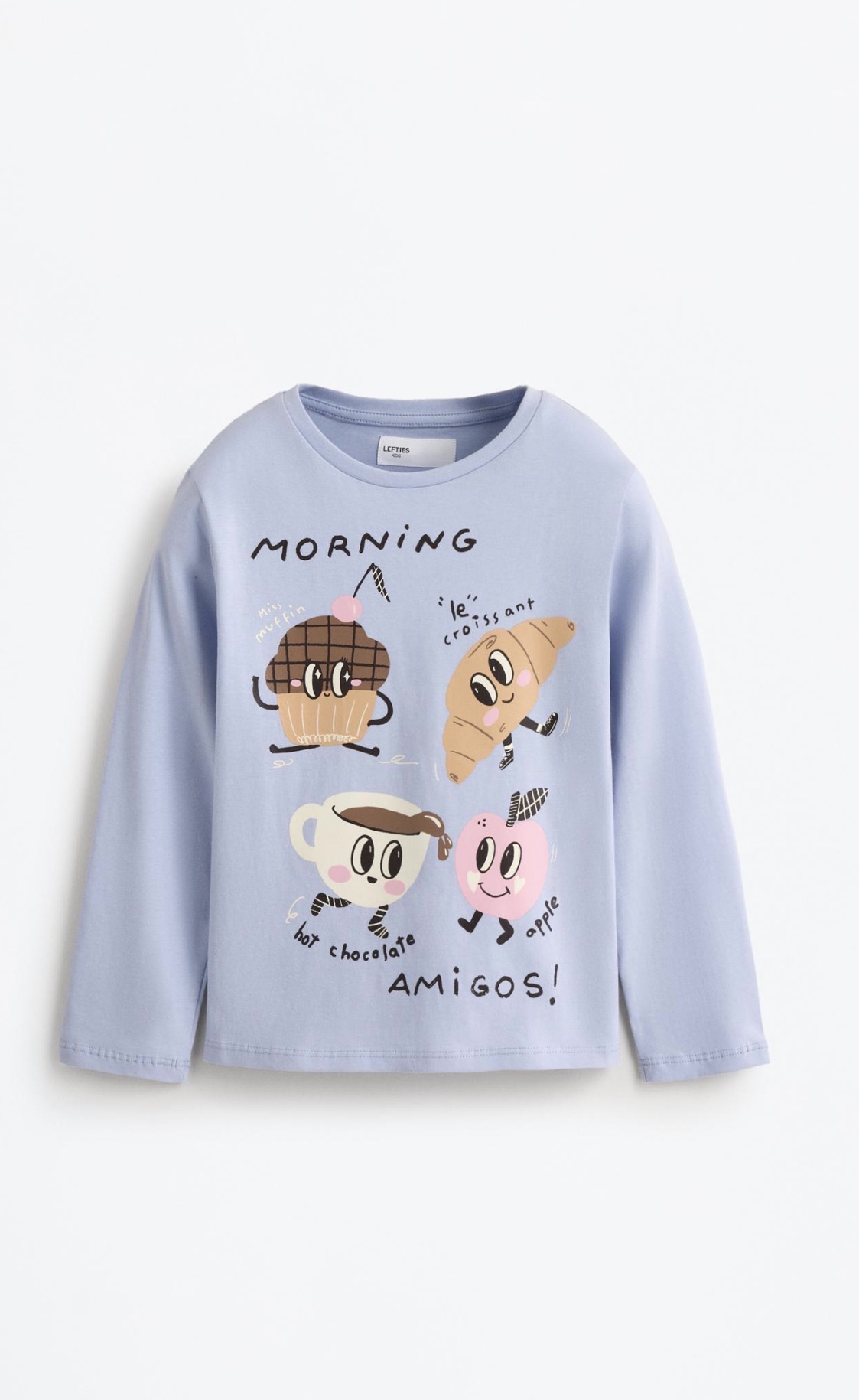 Pyjama 2 Pièces Coton Imprimé Lefties - Bleu Ciel