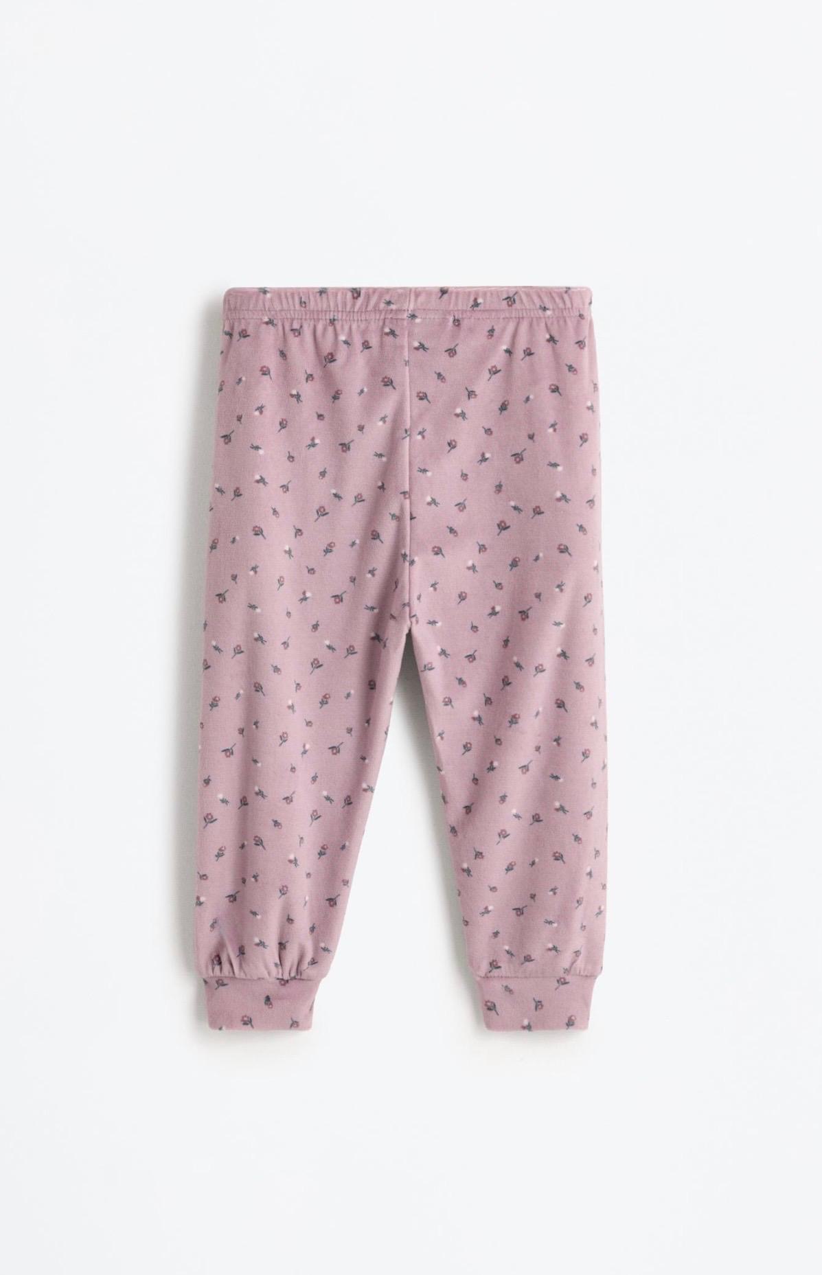 Pyjama Deux Pièces Velours Imprimé Fleuri Lefties