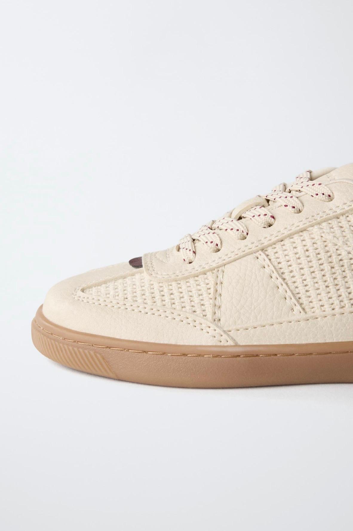 Baskets Style Tennis En Matières Variées Zara pointure 33