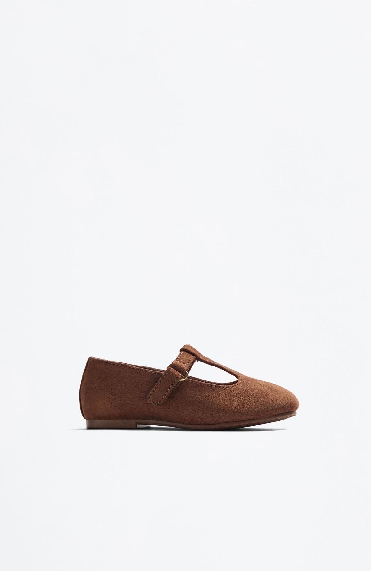 Ballerines Salomés En Suédine À Bride En T Lefties pointure 22