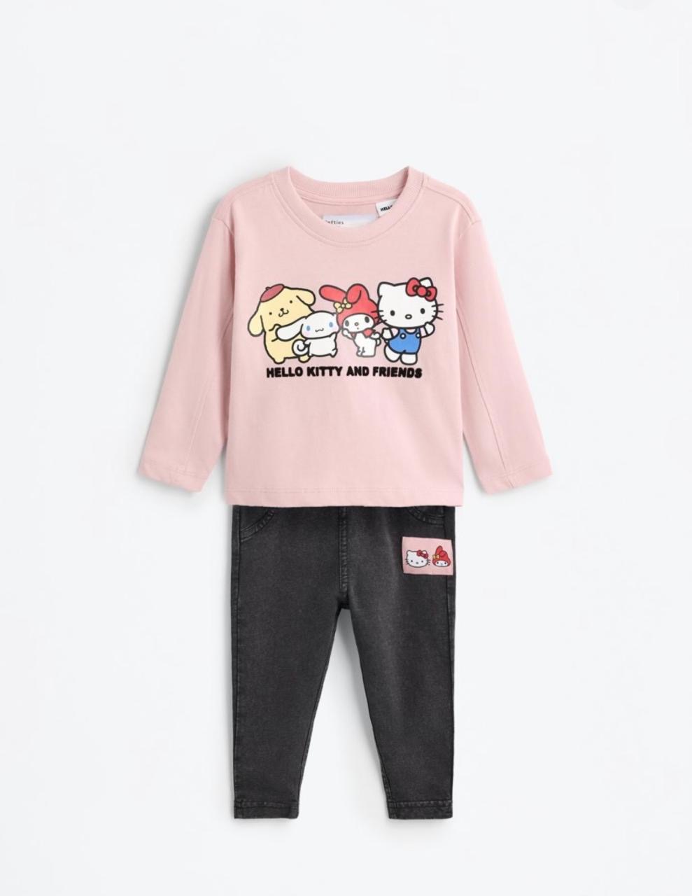 Ensemble Deux Pièces Fille sweat Rose et Jeggings Lefties 18-24 mois 92cm