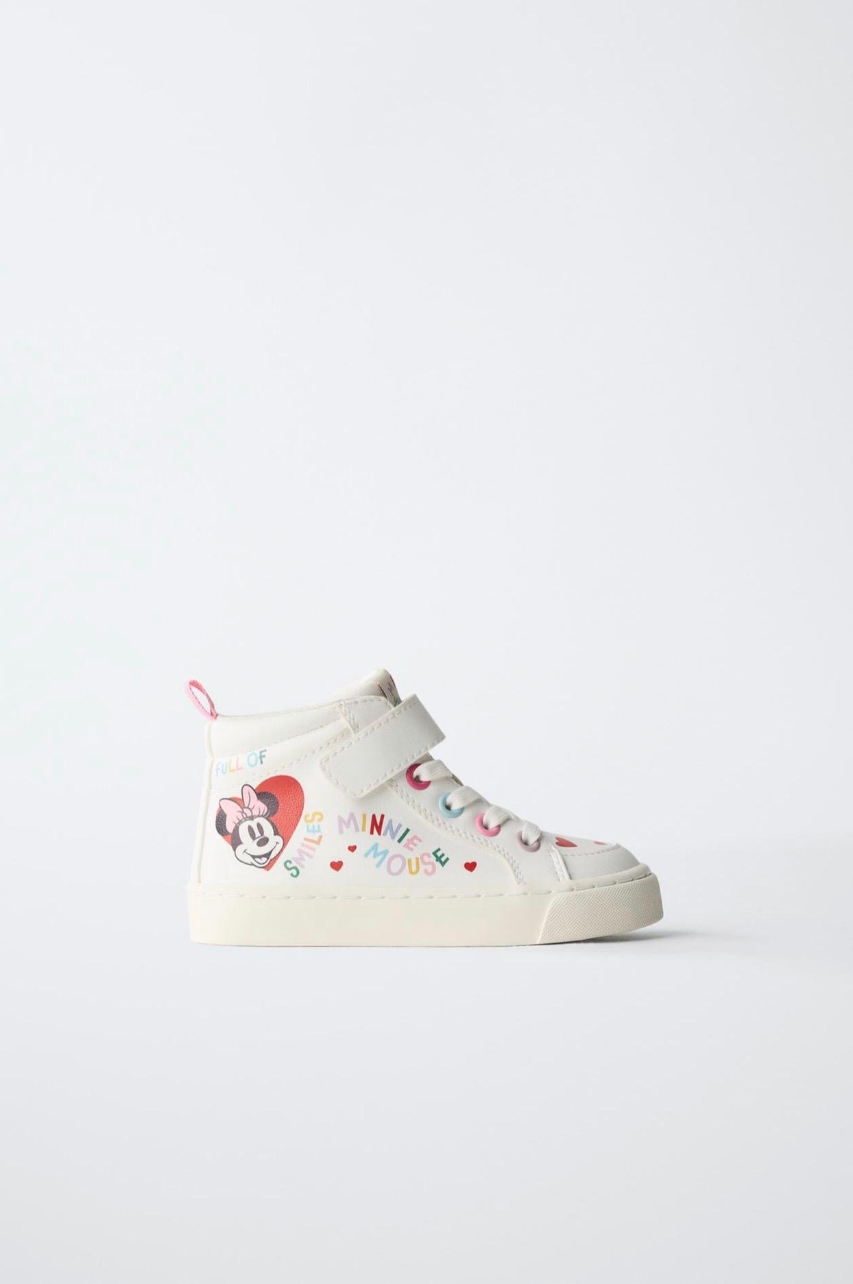 Baskets Montantes À Scratch Et Lacets Zara pointure 24