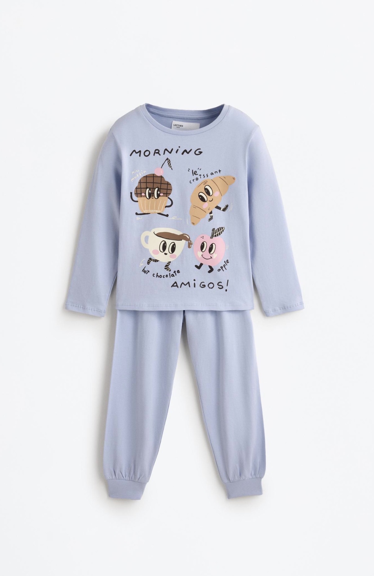 Pyjama 2 Pièces Coton Imprimé Lefties - Bleu Ciel