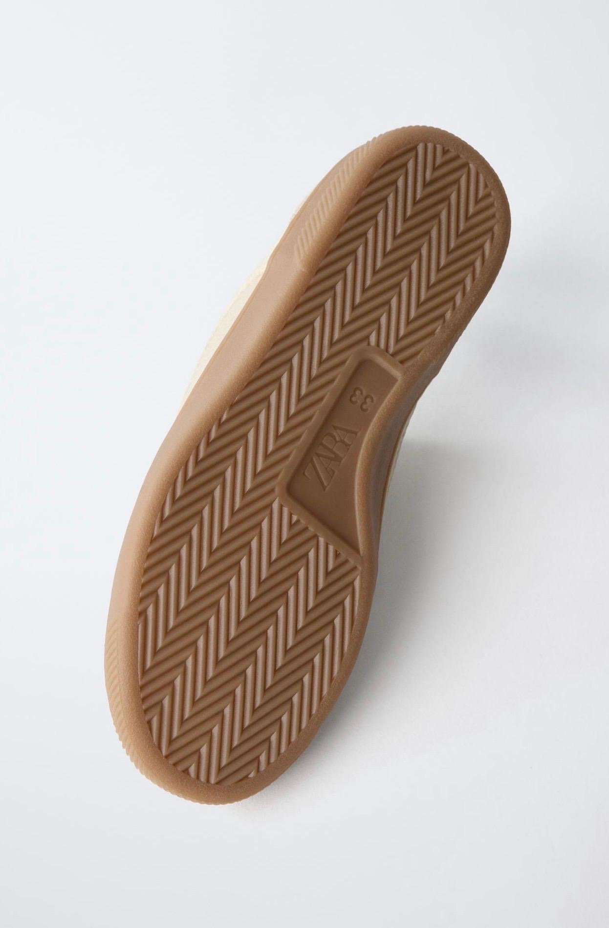 Baskets Style Tennis En Matières Variées Zara pointure 33
