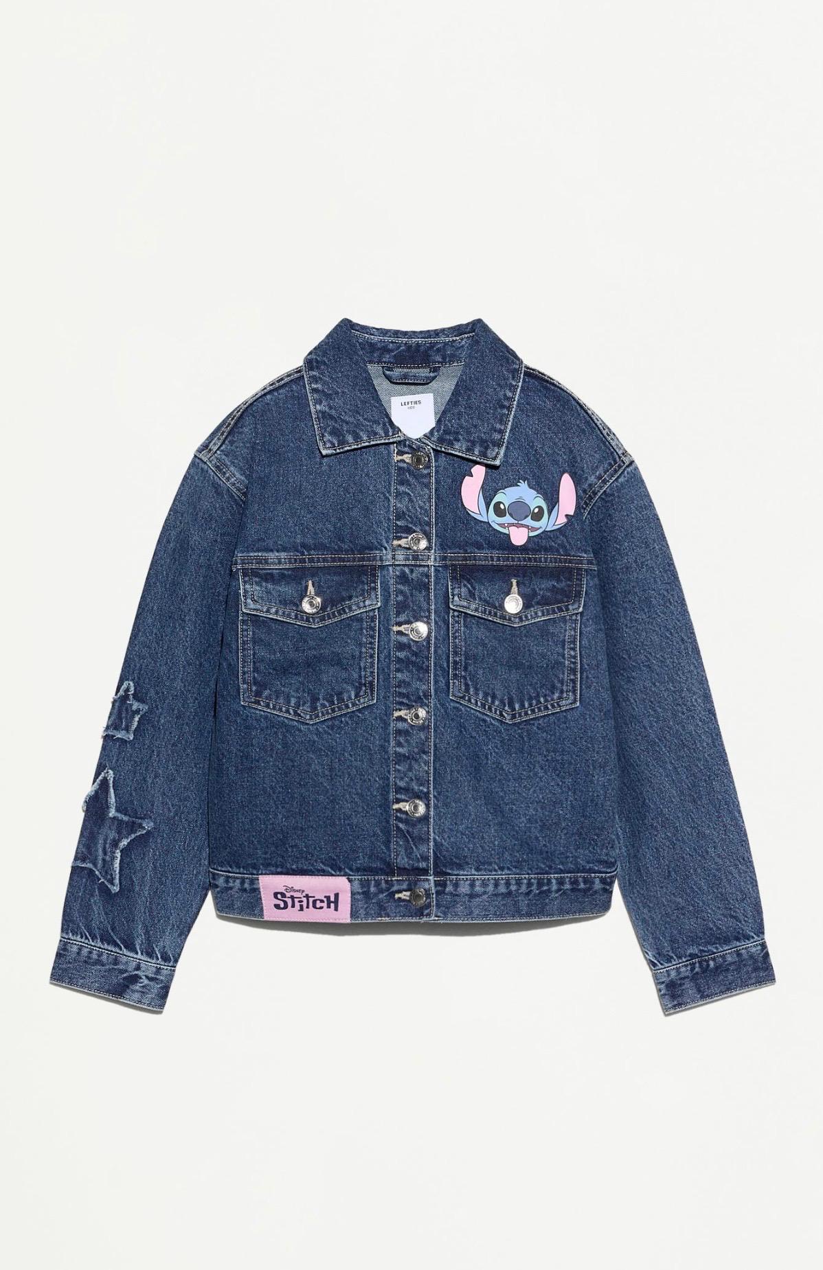 Veste En Jean Avec Écussons Étoiles Lefties 13-14 ans 164cm